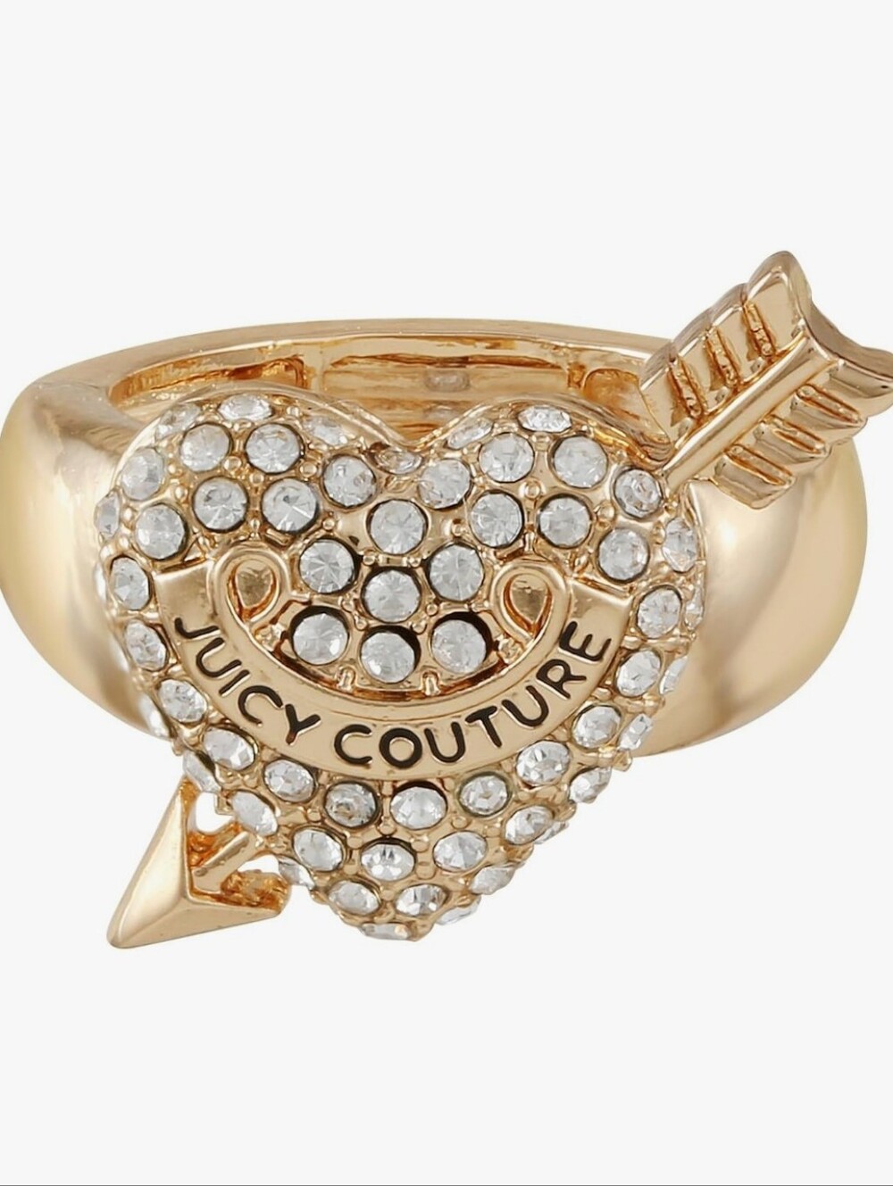 Juicy Couture RARE Cupid's Arrow Heart Ring Size 7 NWT